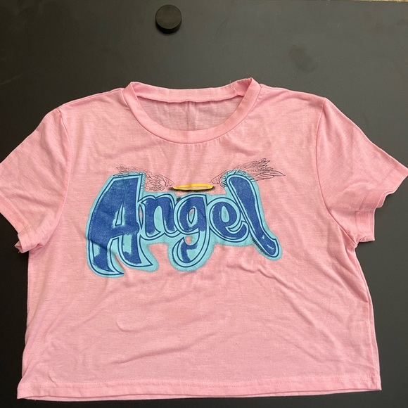 PacSun light blue Jean shorts with a pink Shein T-shirt bundle set - Picture 3 of 8